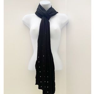 H&M Black Scarf with Sparkles